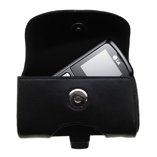 Black Leather Case for LG GB102