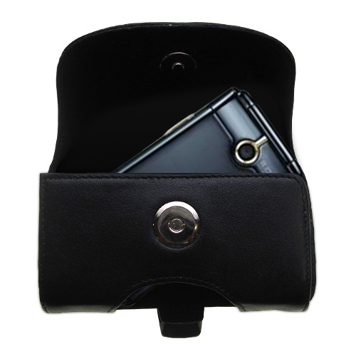 Black Leather Case for LG GD350