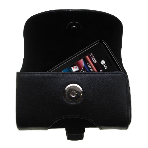 Black Leather Case for LG VX8550