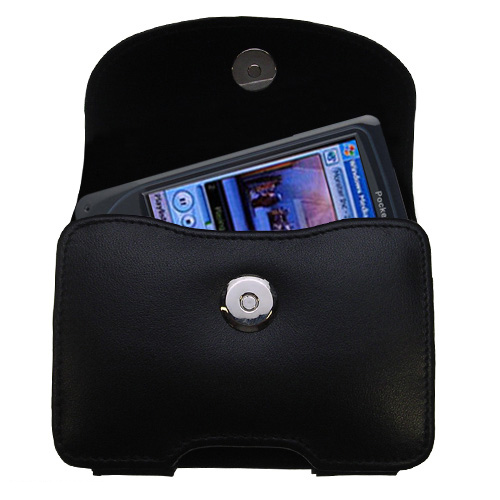Black Leather Case for Mio 138