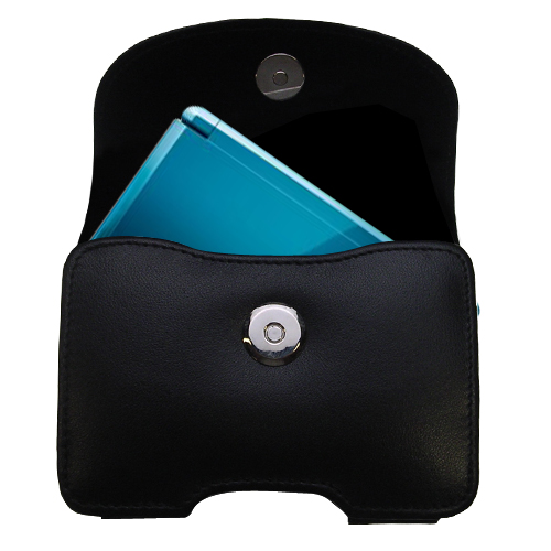 Black Leather Case for Nintendo 3DS
