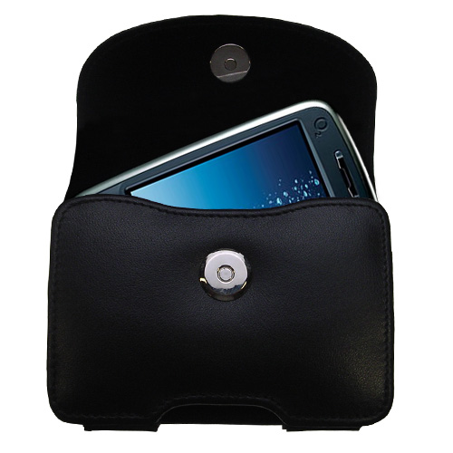 Black Leather Case for O2 XDA Flame