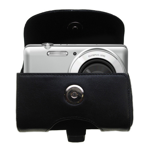 Black Leather Case for Olympus VG-110