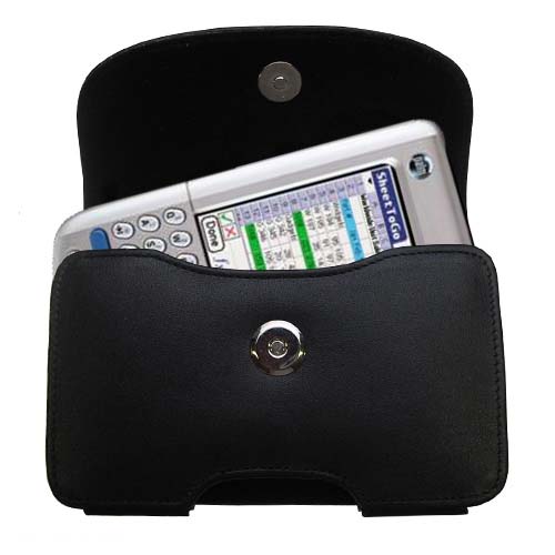 Black Leather Case for Palm palm Tungsten C