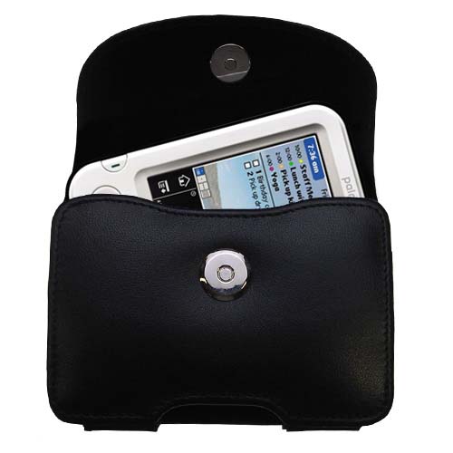 Gomadic Brand Horizontal Black Leather Carrying Case for the Palm Z22 ...