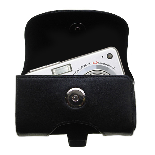 Black Leather Case for Pentax Optio A10