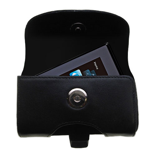 Black Leather Case for RCA SLC5016 LYRA Slider Media Player
