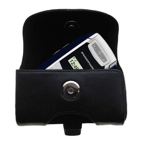 Black Leather Case for Samsung A580