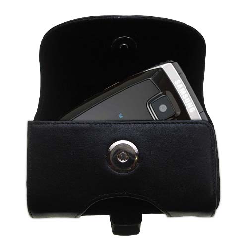 Black Leather Case for Samsung A640 A650 A660 A670 A680