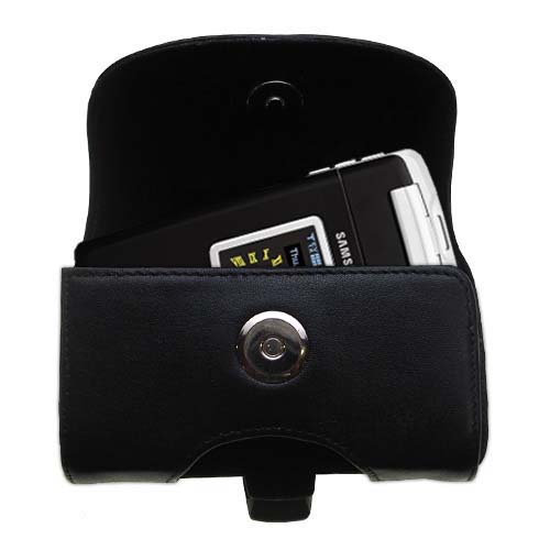 Black Leather Case for Samsung A990