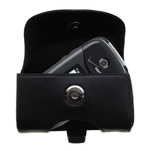 Black Leather Case for Samsung Gusto 1 / 2