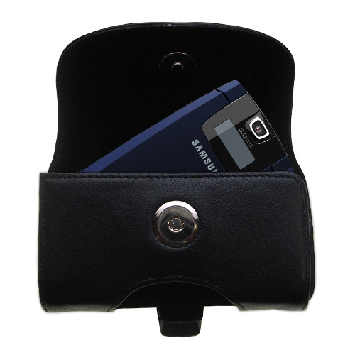Black Leather Case for Samsung Helio Fin
