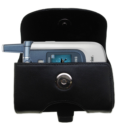Black Leather Case for Samsung MM-A700