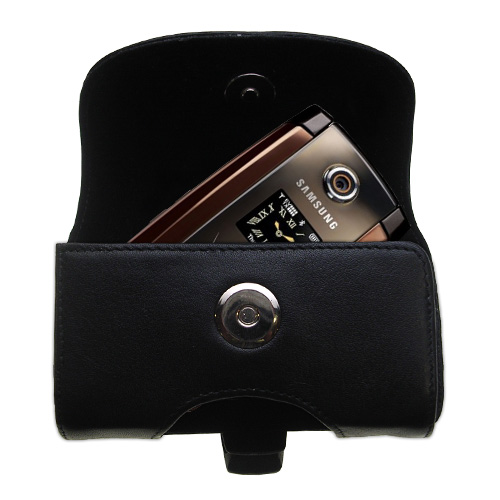 Black Leather Case for Samsung Renown