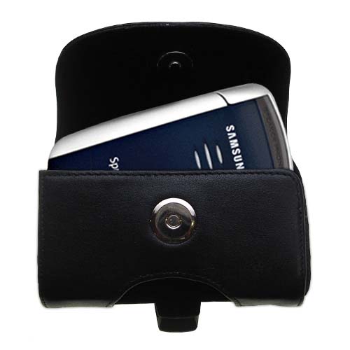 Black Leather Case for Samsung SCH-A560 A565 A595 A599