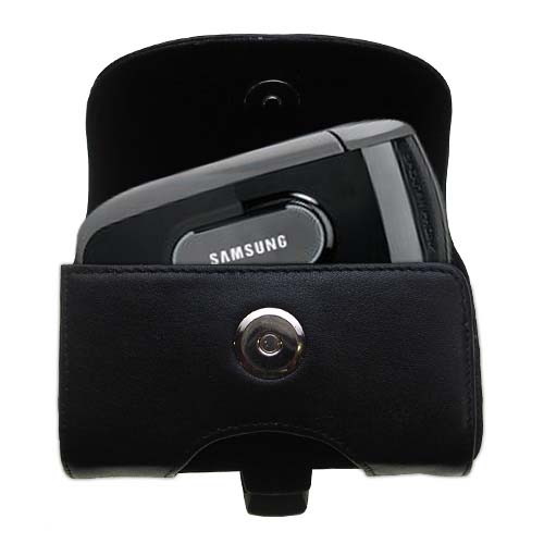 Black Leather Case for Samsung SCH-A630