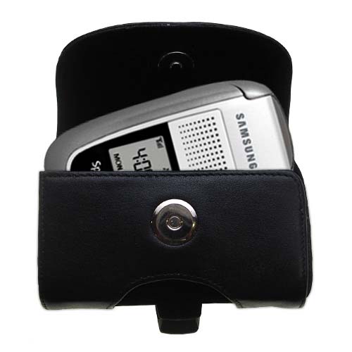 Black Leather Case for Samsung SCH-A820
