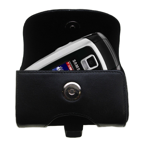 Black Leather Case for Samsung SCH-A870
