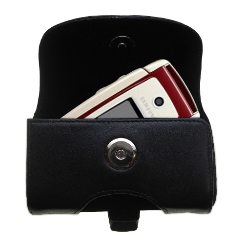 Black Leather Case for Samsung SGH-A127