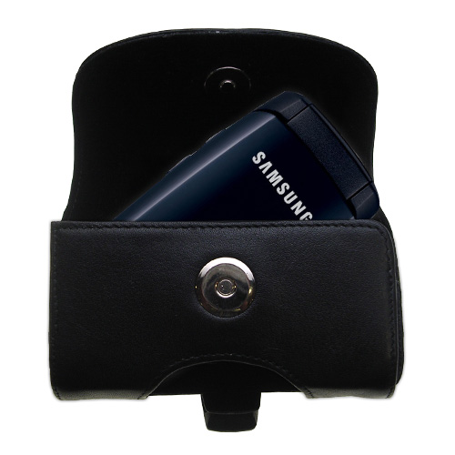 Black Leather Case for Samsung SGH-A137