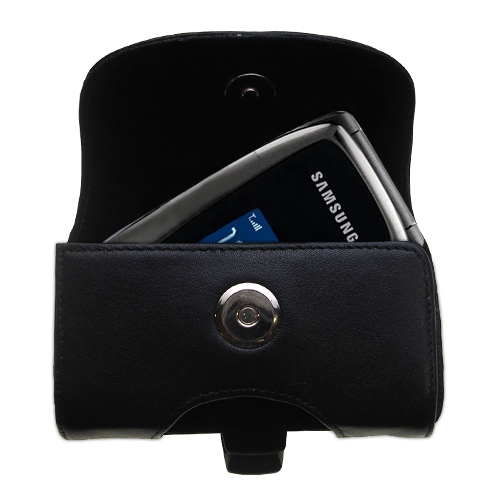 Black Leather Case for Samsung SGH-A226 A227