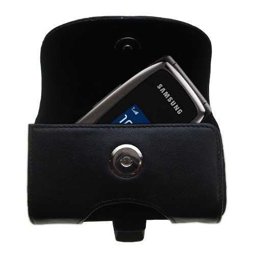 Black Leather Case for Samsung SGH-A227