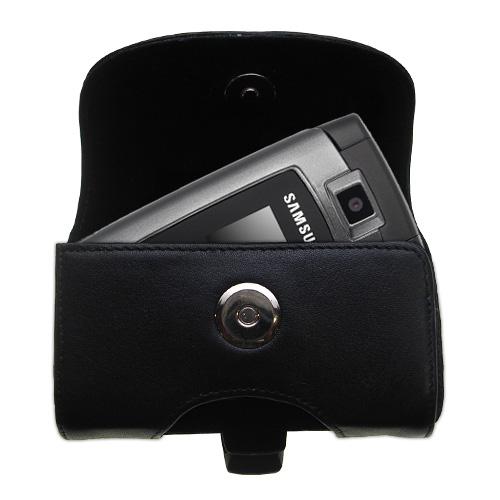 Black Leather Case for Samsung SGH-A707