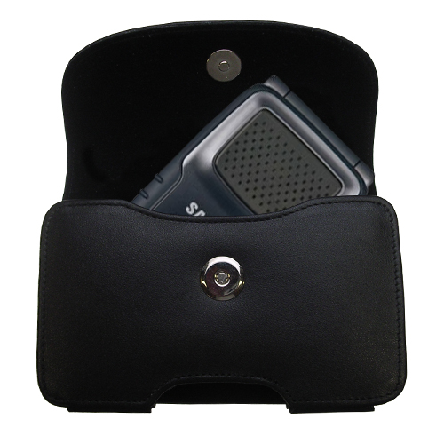 Black Leather Case for Samsung SGH-A837