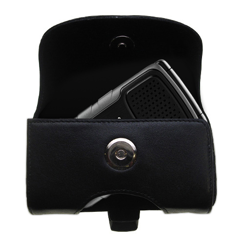 Black Leather Case for Samsung SGH-A847