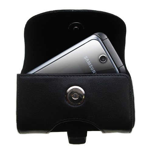 Black Leather Case for Samsung SGH-M310