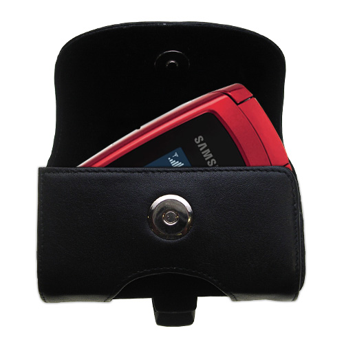 Black Leather Case for Samsung SGH-T219