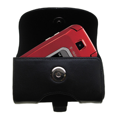 Black Leather Case for Samsung SGH-T229