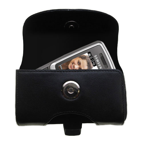 Black Leather Case for Samsung SGH-T239