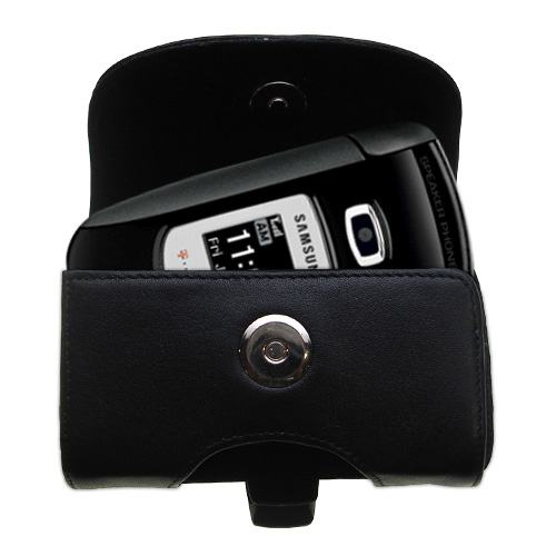 Black Leather Case for Samsung SGH-T309