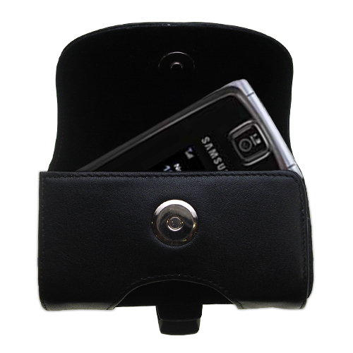 Black Leather Case for Samsung SGH-T439