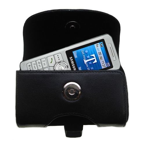 Black Leather Case for Samsung SGH-T509