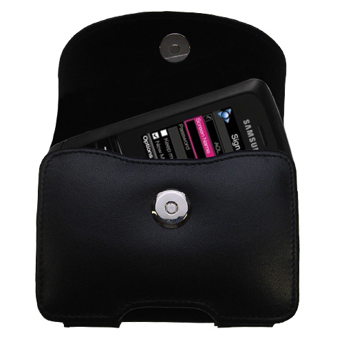 Black Leather Case for Samsung SGH-T729