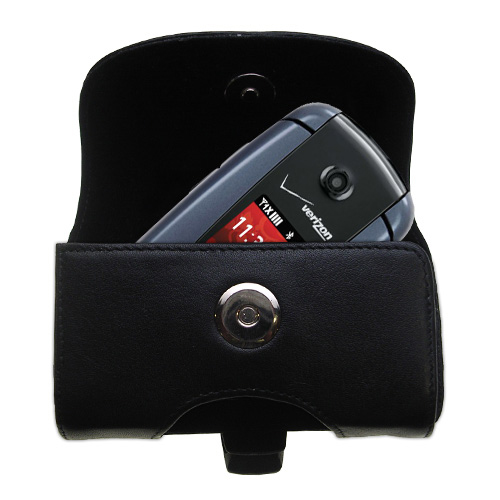 Black Leather Case for Samsung Smooth