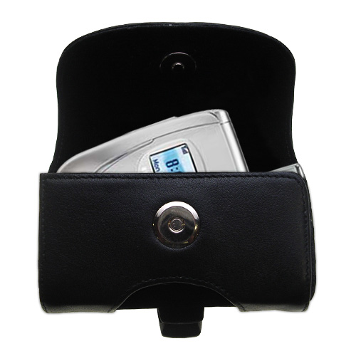 Black Leather Case for Samsung SPH-A620