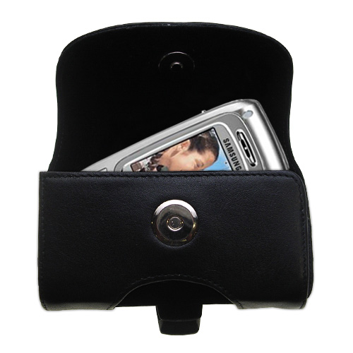 Black Leather Case for Samsung SPH-A800