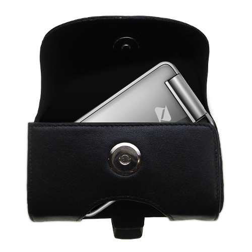 Black Leather Case for Sanyo Mirror