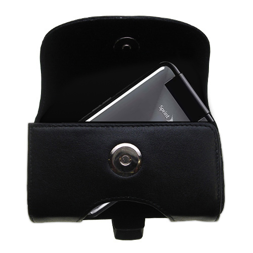 Black Leather Case for Sanyo SCP-3810