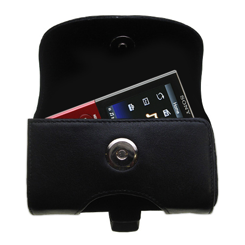 Black Leather Case for Sony E Series