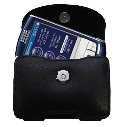 Black Leather Case for Sprint IP-830w
