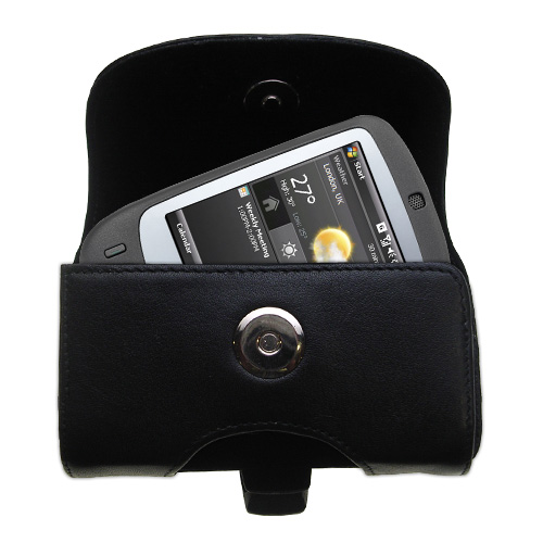 Black Leather Case for Sprint Touch
