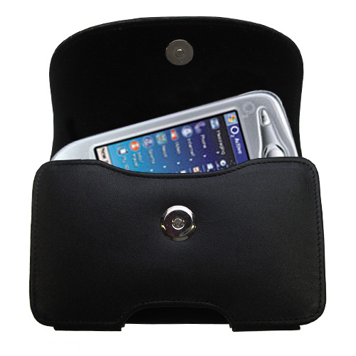 Black Leather Case for T-Mobile MDA II