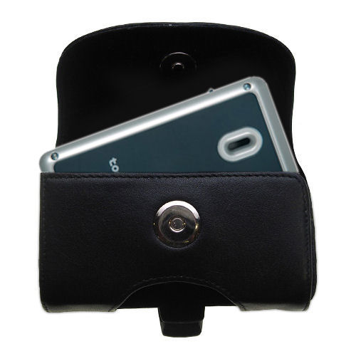 Black Leather Case for TomTom MKII Wireless GPS Receiver