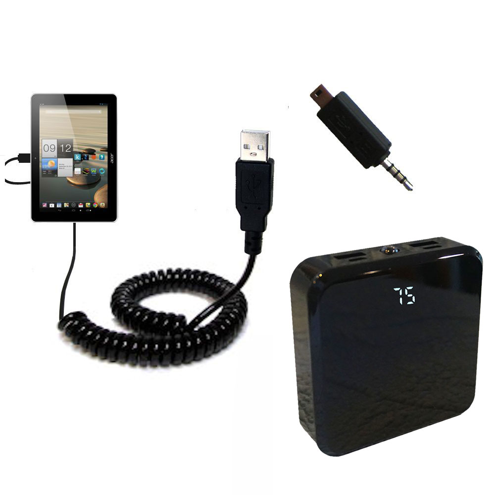 Rechargeable Pack Charger compatible with the Acer Iconia A3