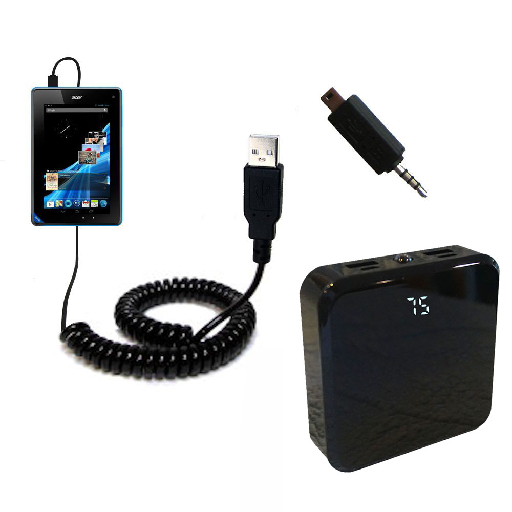 Rechargeable Pack Charger compatible with the Acer Iconia B1
