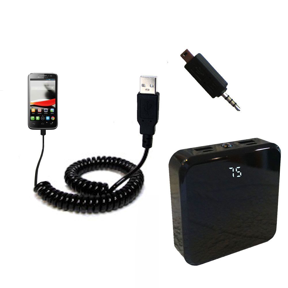 Rechargeable Pack Charger compatible with the Alcatel One Touch Evolve